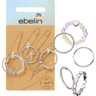 Ringe Silber - Optik, 5 St - VivaVoss