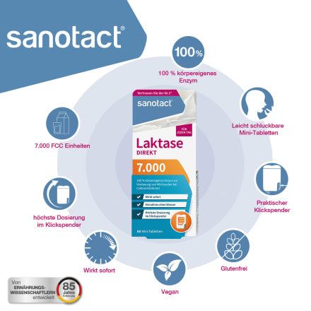 Lactase 7000 Direct Mini Tablets 90 pcs, 7.1 g