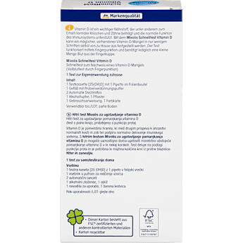 Schnelltest Vitamin D, 1 Anwendung Mivolis