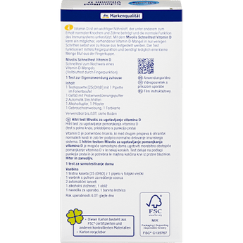 Schnelltest Vitamin D, 1 Anwendung Mivolis