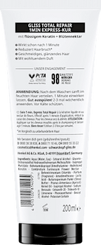 Haarkur Total Repair 1 Min Express-Kur  Schwarzkopf GLISS