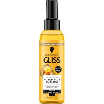 Hitzeschutz Öl-Spray Oil Nutritive Schwarzkopf GLISS