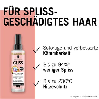 Sprüh-Conditioner Express-Repair Anti-Spliss Wunder Schwarzkopf GLISS
