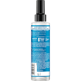 Sprüh-Conditioner Express-Repair Aqua Revive Schwarzkopf GLISS
