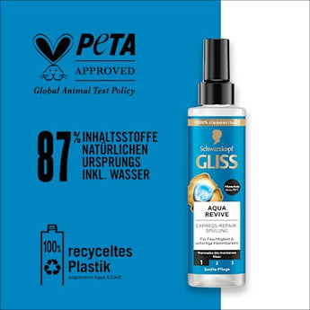 Sprüh-Conditioner Express-Repair Aqua Revive Schwarzkopf GLISS