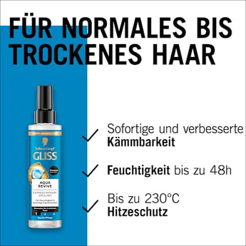 Sprüh-Conditioner Express-Repair Aqua Revive Schwarzkopf GLISS