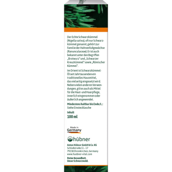 Schwarzkümmel - Öl, 100 ml - VivaVoss
