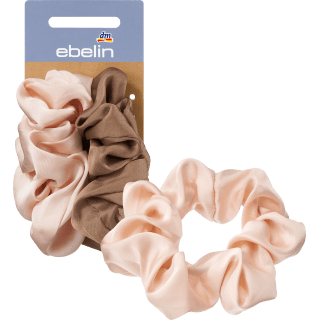 Scrunchies aus recyceltem Polyester nude, braun, 2 St - VivaVoss