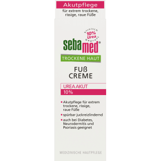 Fußcreme trockene Haut 10 % Urea Akut, 100 ml