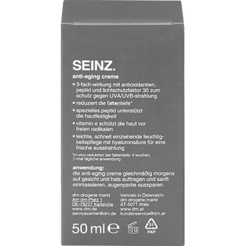 Anti-Aging Creme SEINZ.