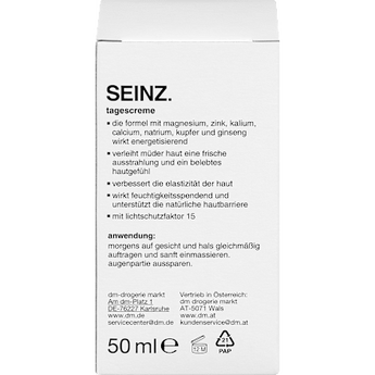 Gesichtscreme energy effect LSF 15 SEINZ.