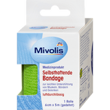 Selbsthaftende Bandage, 6 cm x 5 m (gedehnt), 1 Rolle Mivolis