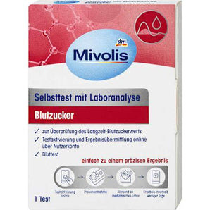 Selbsttest mit Laboranalyse Blutzucker, 1 Anwendung Mivolis