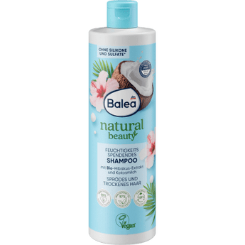 Shampoo Natural Beauty Bio - Hibiskus - Extrakt und Cocosmilch, 400 ml - VivaVoss