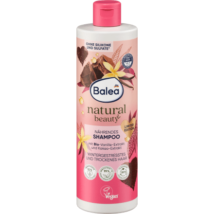 Shampoo Natural Beauty Vanille-Extrakt & Kakaobutter, 400 ml