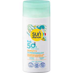 Sonnenmilch Kids sensitiv LSF 50+, Reisegröße SUNDANCE