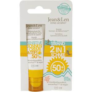 Sonnenschutz Kombi Gesicht Creme & Stift, LSF 50+ Jean&Len