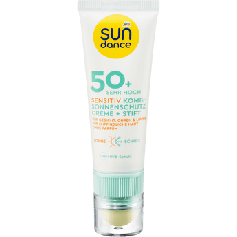Sonnenschutz Kombi Gesicht sensitiv Creme & Stift, LSF 50 (25 ml & 3 g) SUNDANCE