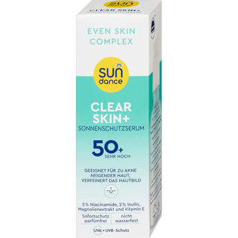 Sonnenschutzserum Gesicht clear skin+ LSF 50+ SUNDANCE