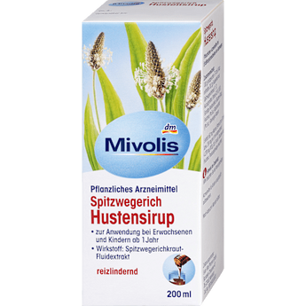 Spitzwegerich Hustensirup  Mivolis