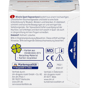 Sport-Tapeverband, 1 Rolle Mivolis