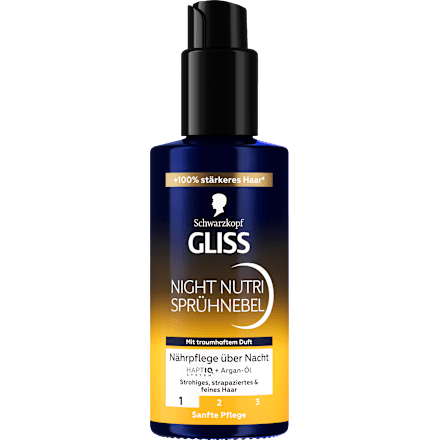 Sprühnebel Night Nutri Schwarzkopf GLISS