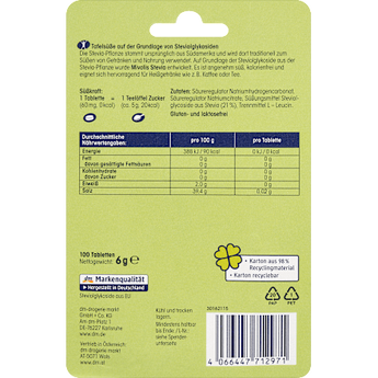 Stevia Tabletten 100 St. Mivolis