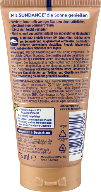 Selbstbräuner Creme Gesicht, TEINT SUNDANCE