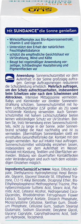 Sonnencreme Alpin sensitiv mit Kälteschutz, LSF 50 SUNDANCE