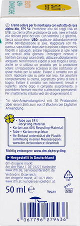 Sonnencreme Alpin sensitiv mit Kälteschutz, LSF 50 SUNDANCE