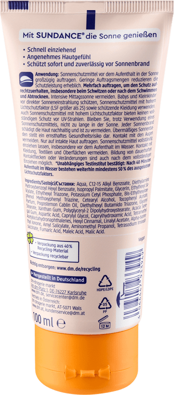 Sonnencreme beautiful summer scent, LSF 50 SUNDANCE