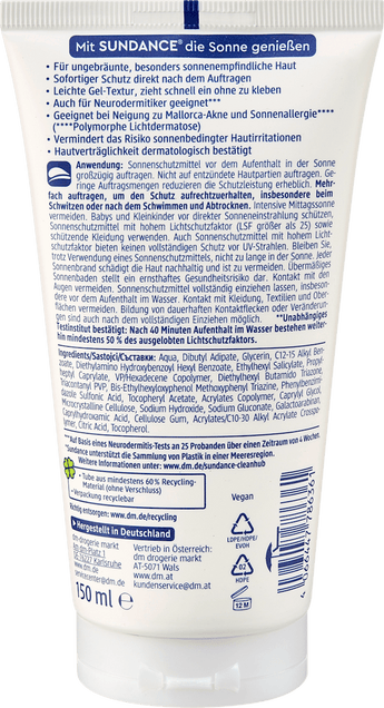 Sonnencremegel MED ultra sensitiv LSF 30 SUNDANCE