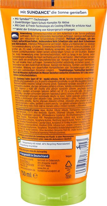 Sonnencremegel Sport LSF 50 SUNDANCE