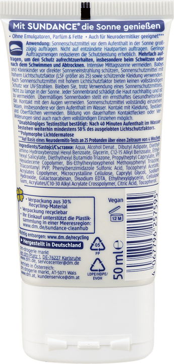 Sonnenfluid Gesicht MED ultra sensitiv, LSF 50+ SUNDANCE