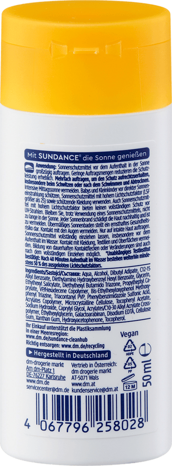 Sonnenmilch Kids ultra sensitiv MED, LSF 50+, Reisegröße SUNDANCE