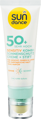 Sonnenschutz Kombi Gesicht sensitiv Creme & Stift, LSF 50 (25 ml & 3 g) SUNDANCE