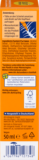 Sonnenschutzgel für Kopfhaut & Scheitel, LSF 50 SUNDANCE