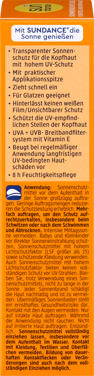 Sonnenschutzgel für Kopfhaut & Scheitel, LSF 50 SUNDANCE