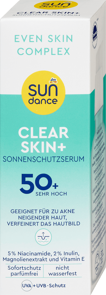 Sonnenschutzserum Gesicht clear skin+ LSF 50+ SUNDANCE