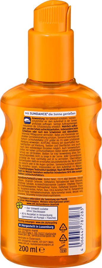 Sonnenspray transparent LSF 30 SUNDANCE