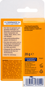 Sonnenstick Gesicht & Lippenpflege, LSF 30  SUNDANCE