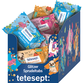 Badezusatz Glitzer Sprudeltab tetesept
