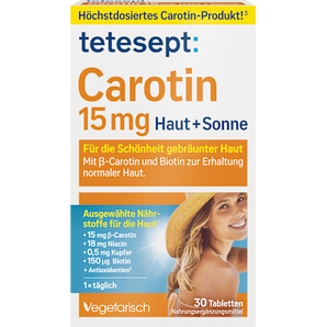 Carotin Haut + Sonne Tabletten 30 St tetesept
