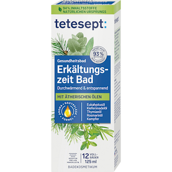 Erkältungszeit Bad tetesept