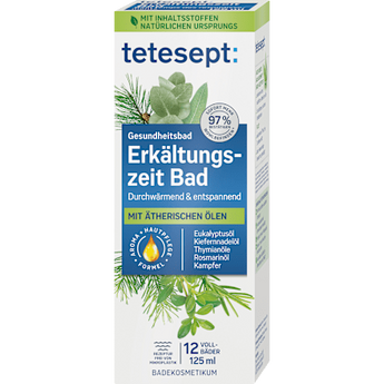 Erkältungszeit Bad tetesept