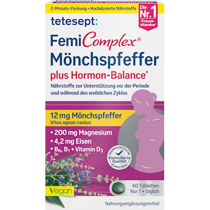 FemiComplex Mönchspfeffer Tabletten Hormon Balance 60 St, 43,5 g