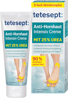 Fußcreme Anti Hornhaut 25 % Urea tetesept