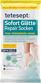 Fußmaske Socken, Sofort Glätte Repair (1 Paar) tetesept