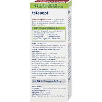 Gesundheitsbad Rücken & Schulter tetesept