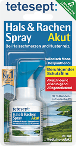 Hals- und Rachen Spray mit Isländisch Moos tetesept